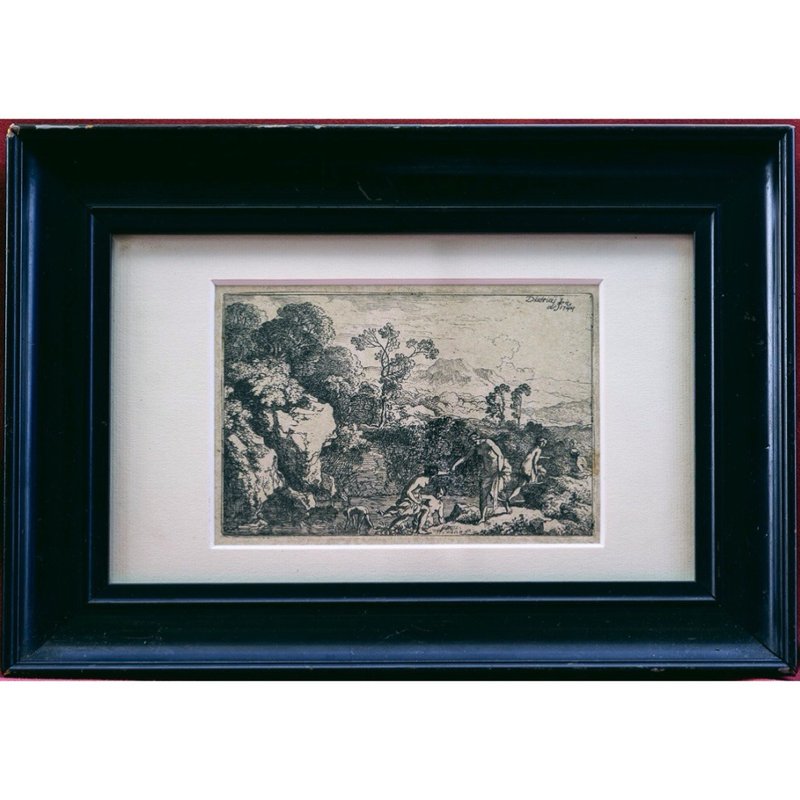 风景中沐浴的女子 - 迪特里西- 版画挂画 - 海报/装饰画/版画 - 纸 