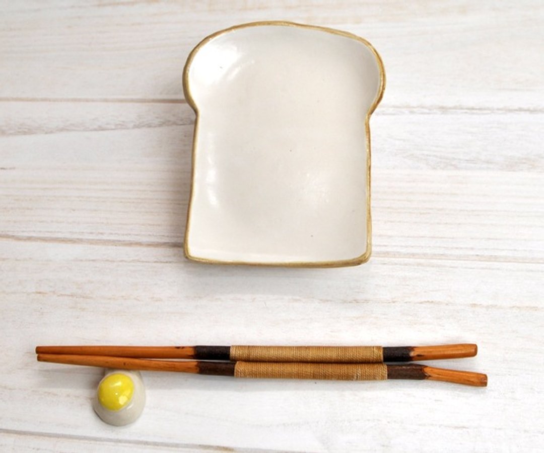 Dish pure-white bread - 花瓶/陶器 - 陶 白色