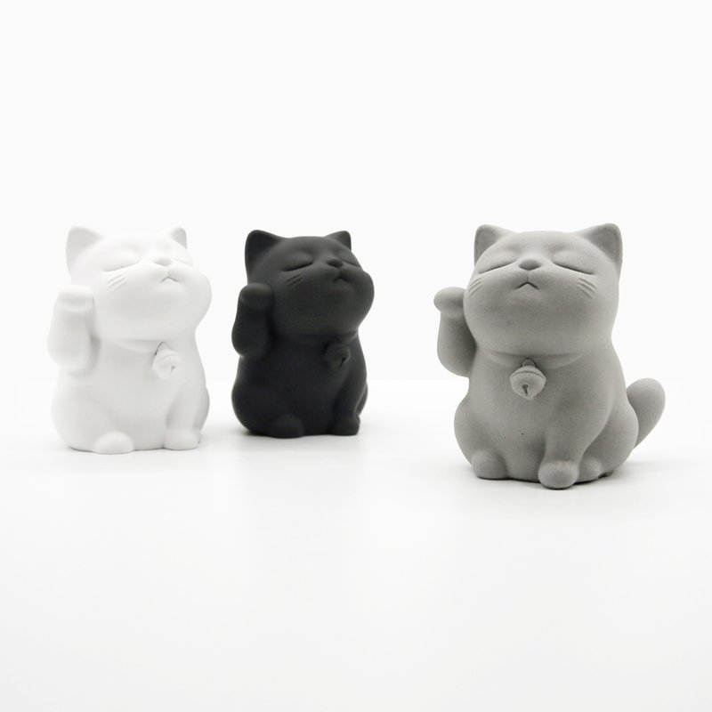 Tsundere CAT Aroma stone I 傲娇猫扩香石 I 水泥 I 附精油－ - 香薰/精油/线香 - 水泥 灰色