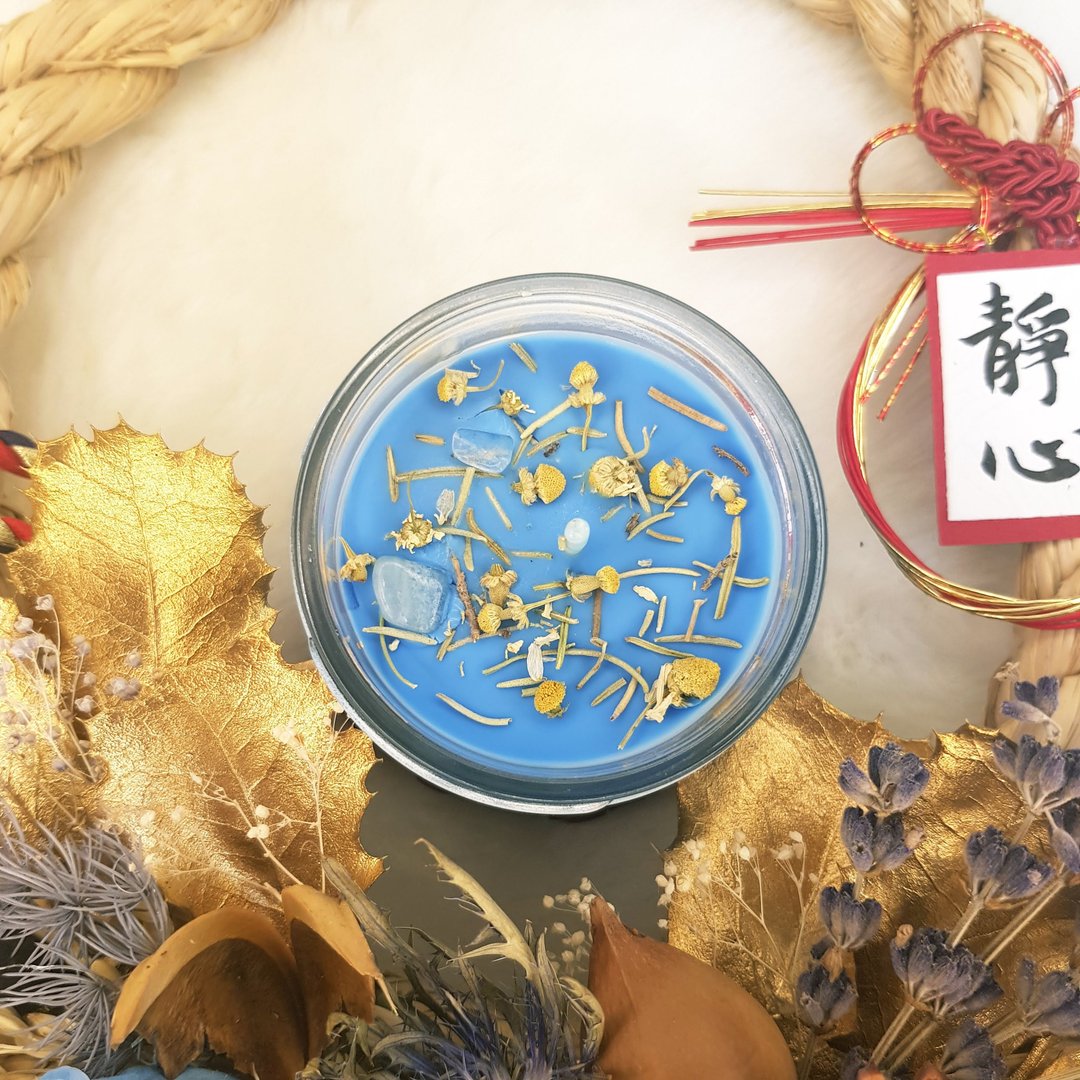 蓝色圣母祈愿安睡魔法蜡烛Peaceful Sleep - 蜡烛/烛台 - 蜡 