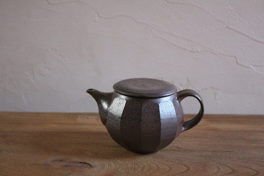 Pot teapot - 茶具/茶杯 - 陶 咖啡色