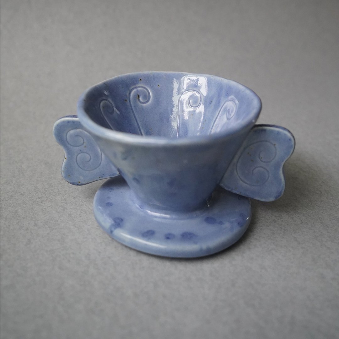 • 米粒出陶中 • 004 一座小花园 - 咖啡滤杯 - 咖啡壶/周边 - 陶 蓝色