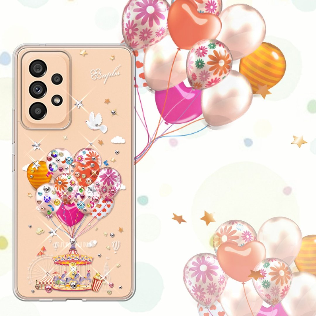 Samsung Galaxy A53 5G 轻薄军规防摔彩钻手机壳-梦想气球 - 手机壳/手机套 - 其他材质 多色