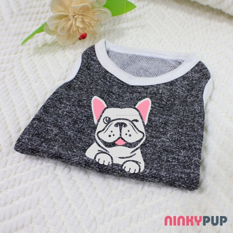 法斗 French Bulldog 反光衣(毛孩款) 定制化宠物姓名 - 衣/帽 - 棉．麻 多色