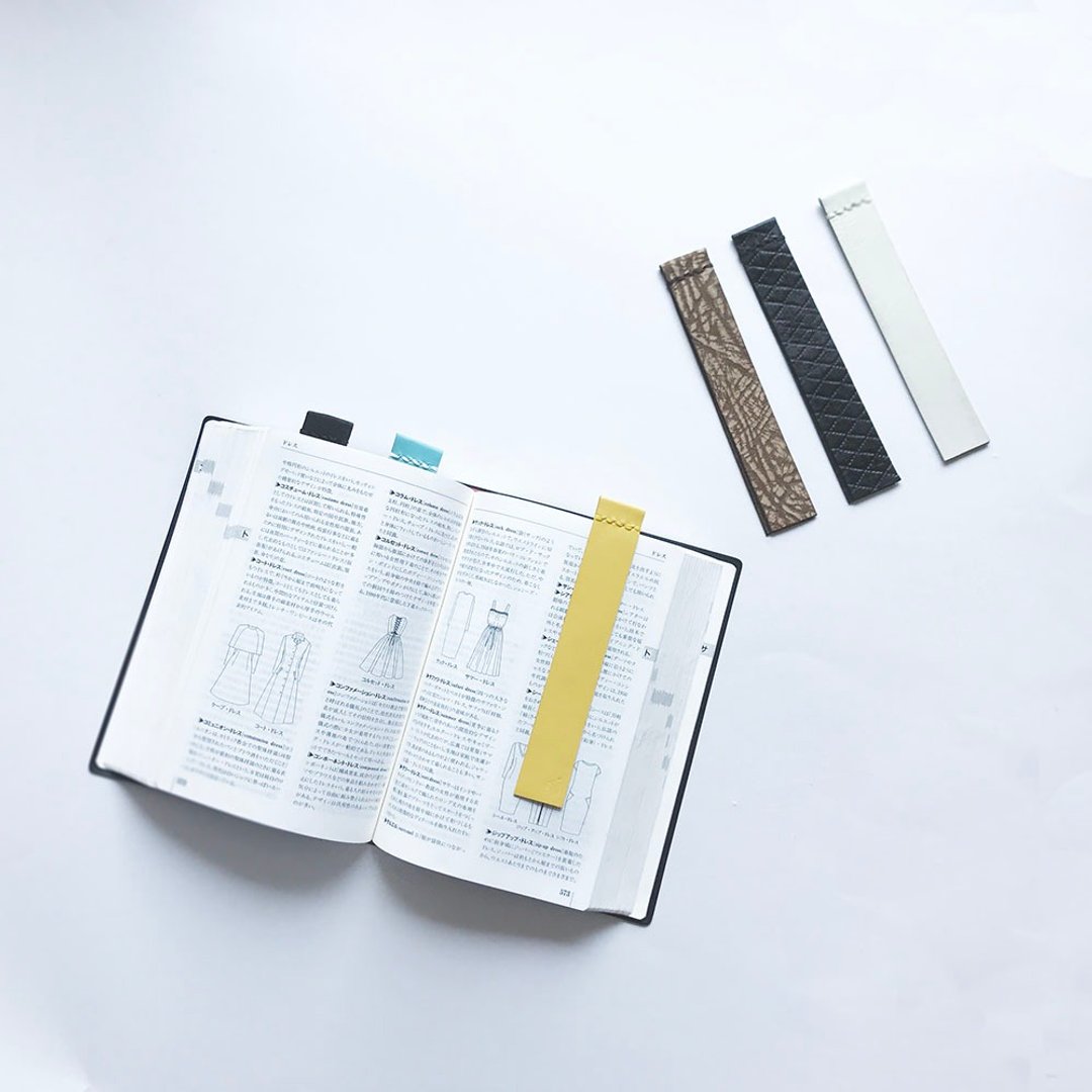"Toy's" leather sticky note-style bookmark Lemon Yellow - 其他 - 真皮 黄色