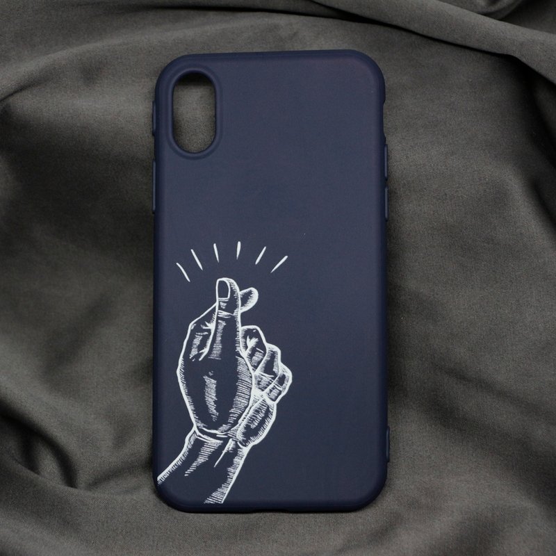 Fxxk ya, I love u (深蓝色love)厚实防撞软壳 - 手机壳/手机套 - 塑料 蓝色