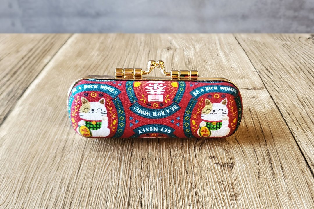 招财猫 暴富款 口金印章盒 口红盒 单章盒 Cat stamp猫咪 - 印章/印台 - 棉 多色
