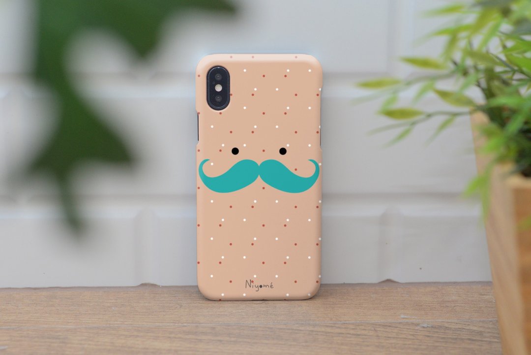 iphone case mustache man for iphone5s, 6s, 6s plus, 7, 7+, 8, 8+, iphone x - 手机壳/手机套 - 塑料 多色