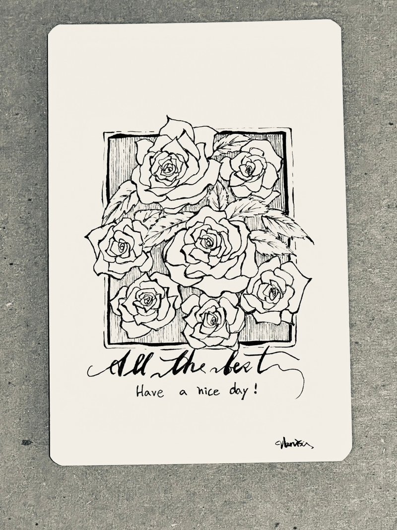 【时时好日系列】手写/手绘/卡片/挂画/风景画/疗愈画/原创手绘 - 卡片/明信片 - 纸 