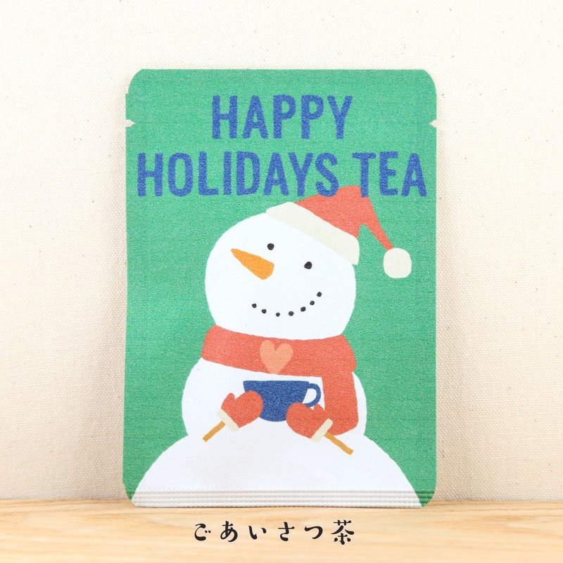 问候茶包_HAPPY HOLIDAYS TEA-圣诞雪宝爱喝茶_円缘茶1包入 - 茶 - 纸 多色