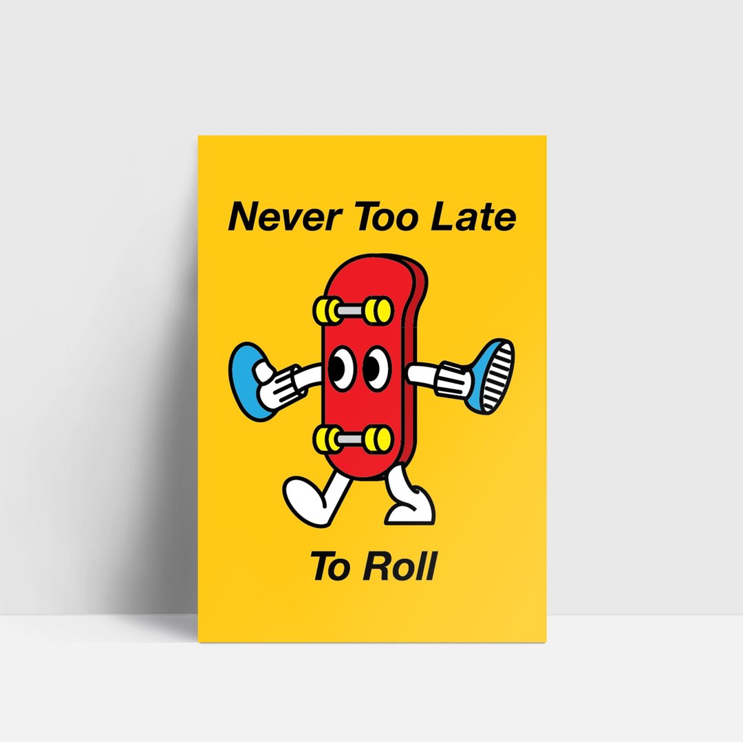 CHI Never Too Late To Roll 明信片 - 卡片/明信片 - 纸 白色