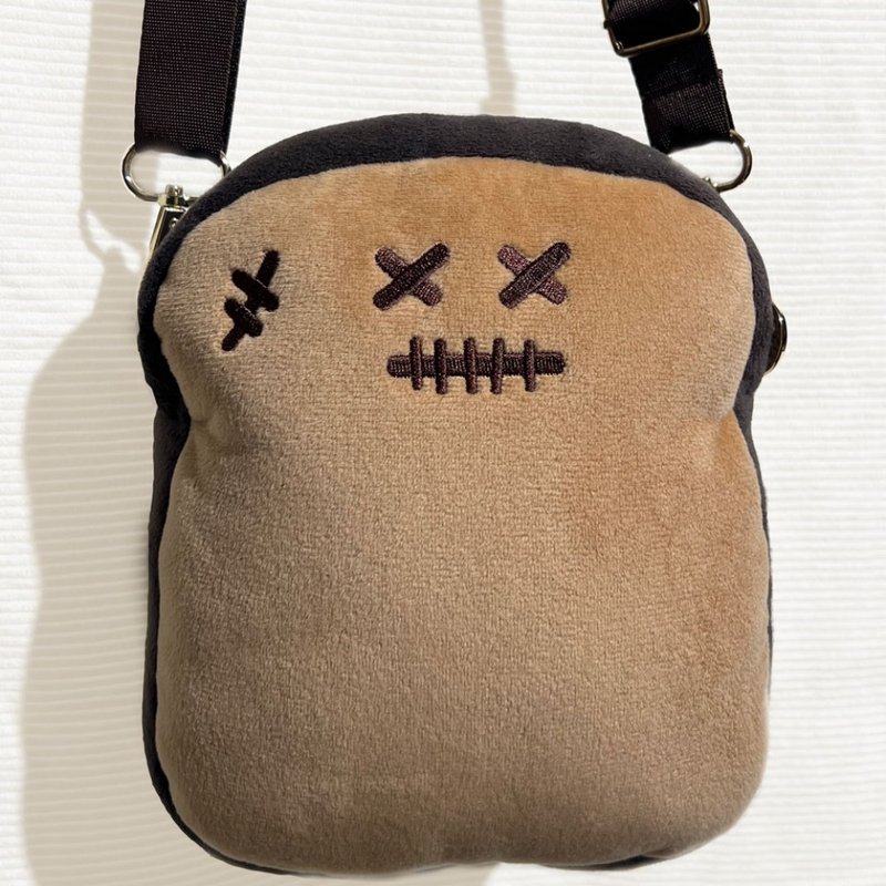 温心吐司 Tasty Toastys 烧焦宝吐司毛绒小吊带袋 - 侧背包/斜挎包 - 其他材质 