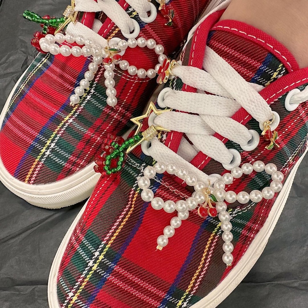 【生日礼物】蝴蝶 樱桃 贝母手工鞋子 套装 千禧风 | 欧美风 - 其他 - 珍珠 