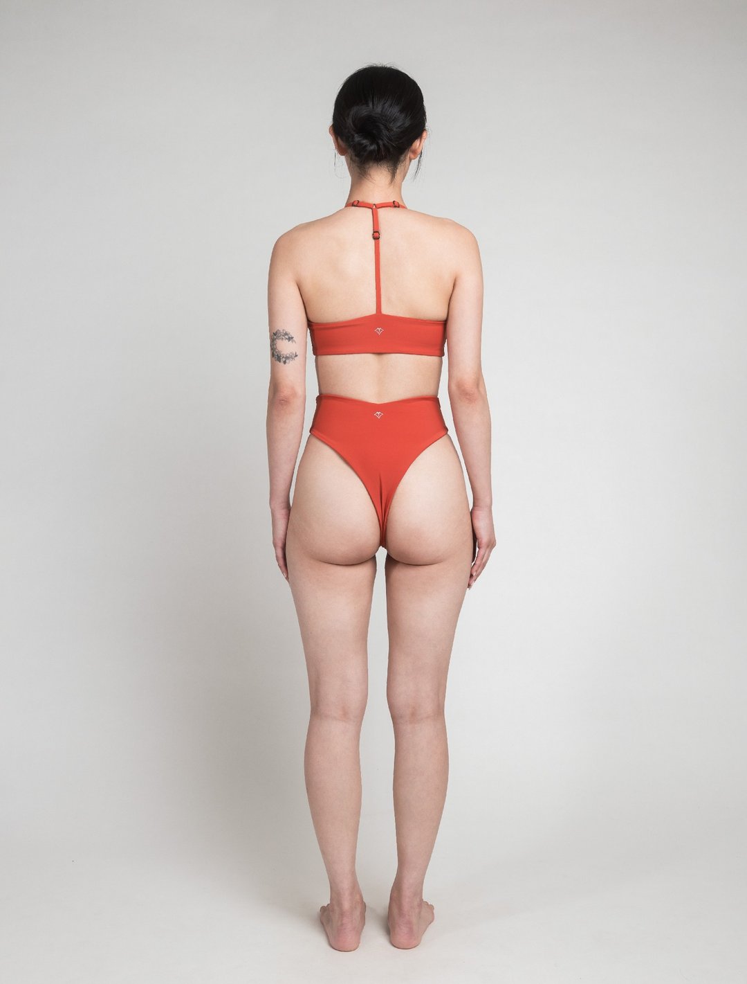 Turkish Orange 土耳其橘 / 拼接高腰美臀裤 / Bottom - 女装泳衣/比基尼 - 其他材质 橘色