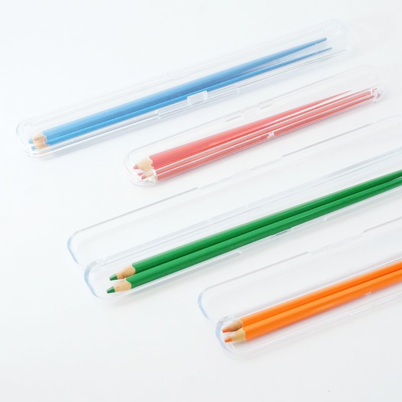 日本制 色铅笔造型 筷子 18cm S size 餐具 筷子 环保餐具 筷架 - 筷子/筷架 - 木头 多色