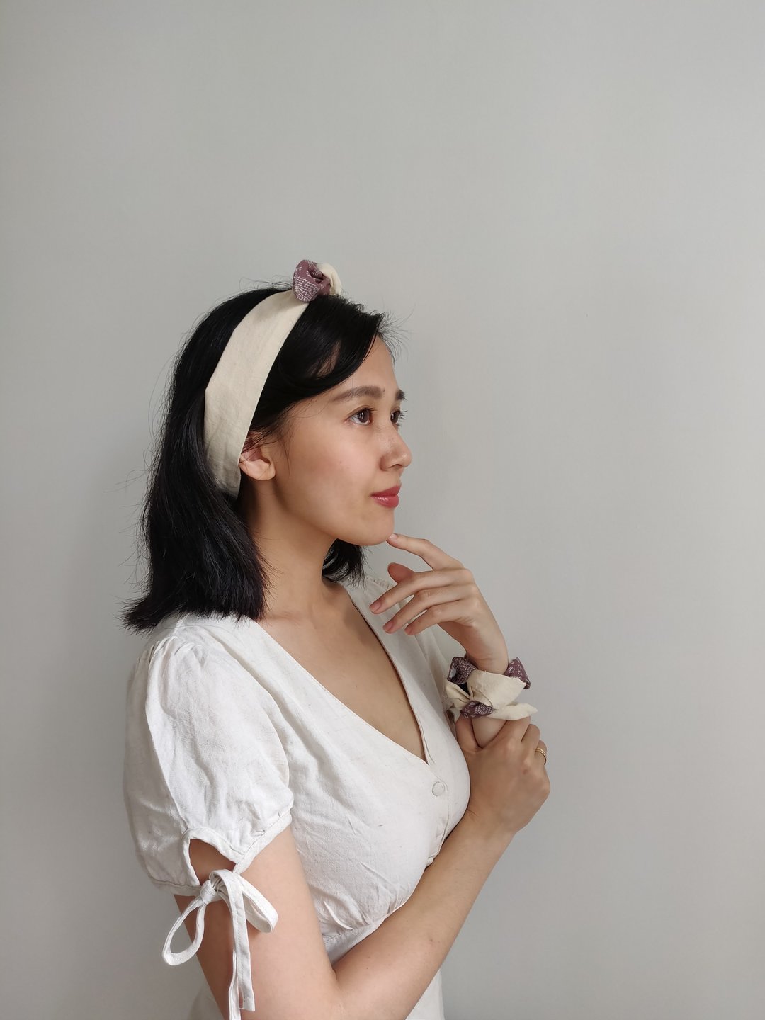 Headbands For Women, Unique Gift For Her, Ivy Headband - 发饰 - 棉 粉红色
