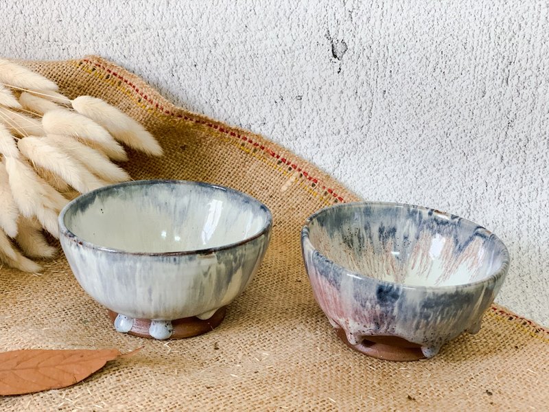 双色茶碗一对 - 茶具/茶杯 - 陶 多色