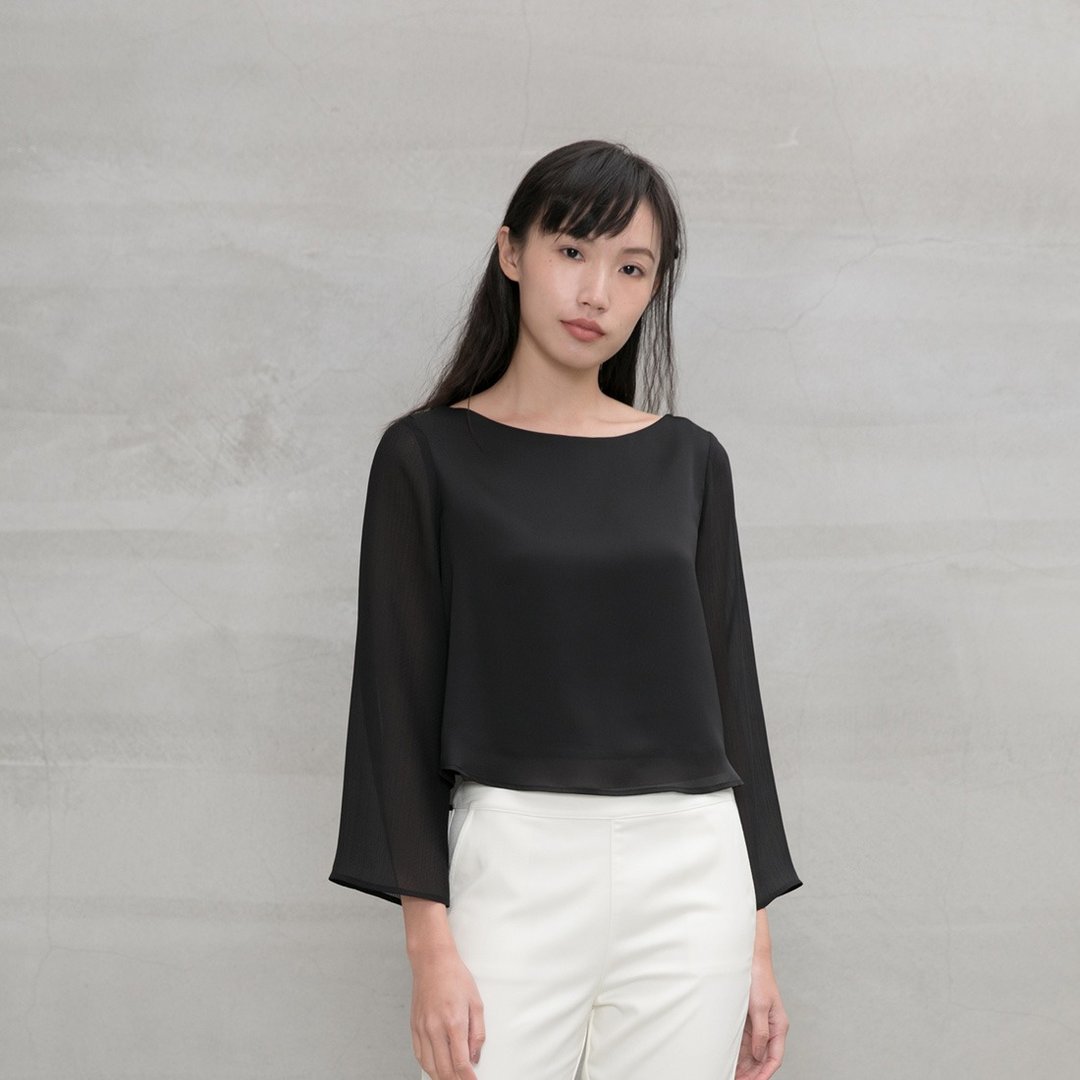 晨光漫舞柔滑缎面上衣 Slow Dance Sleek Satin  Top T277 - 女装上衣 - 其他人造纤维 多色
