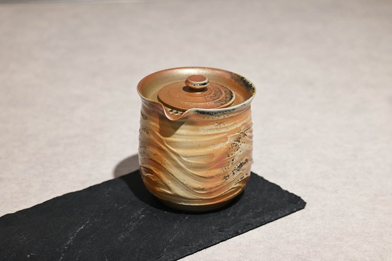 | 320cc | 简泡器 柴烧壶 柴烧茶海 有盖子的茶海 - 茶具/茶杯 - 陶 
