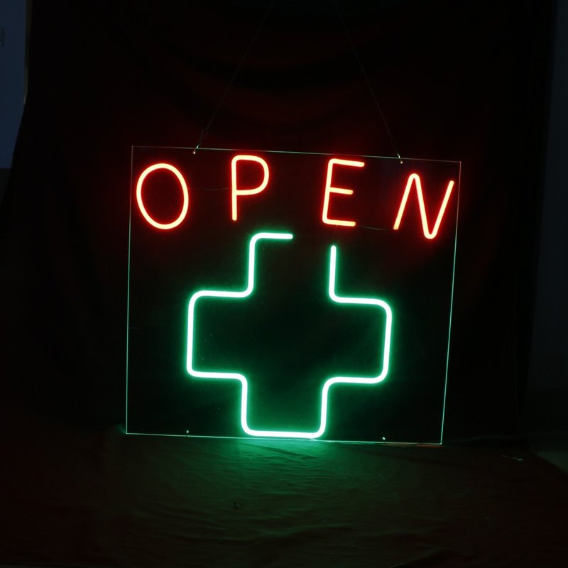 开业营业霓虹灯Open LED发光字Neon Sign广告招牌 - 灯具/灯饰 - 压克力 透明