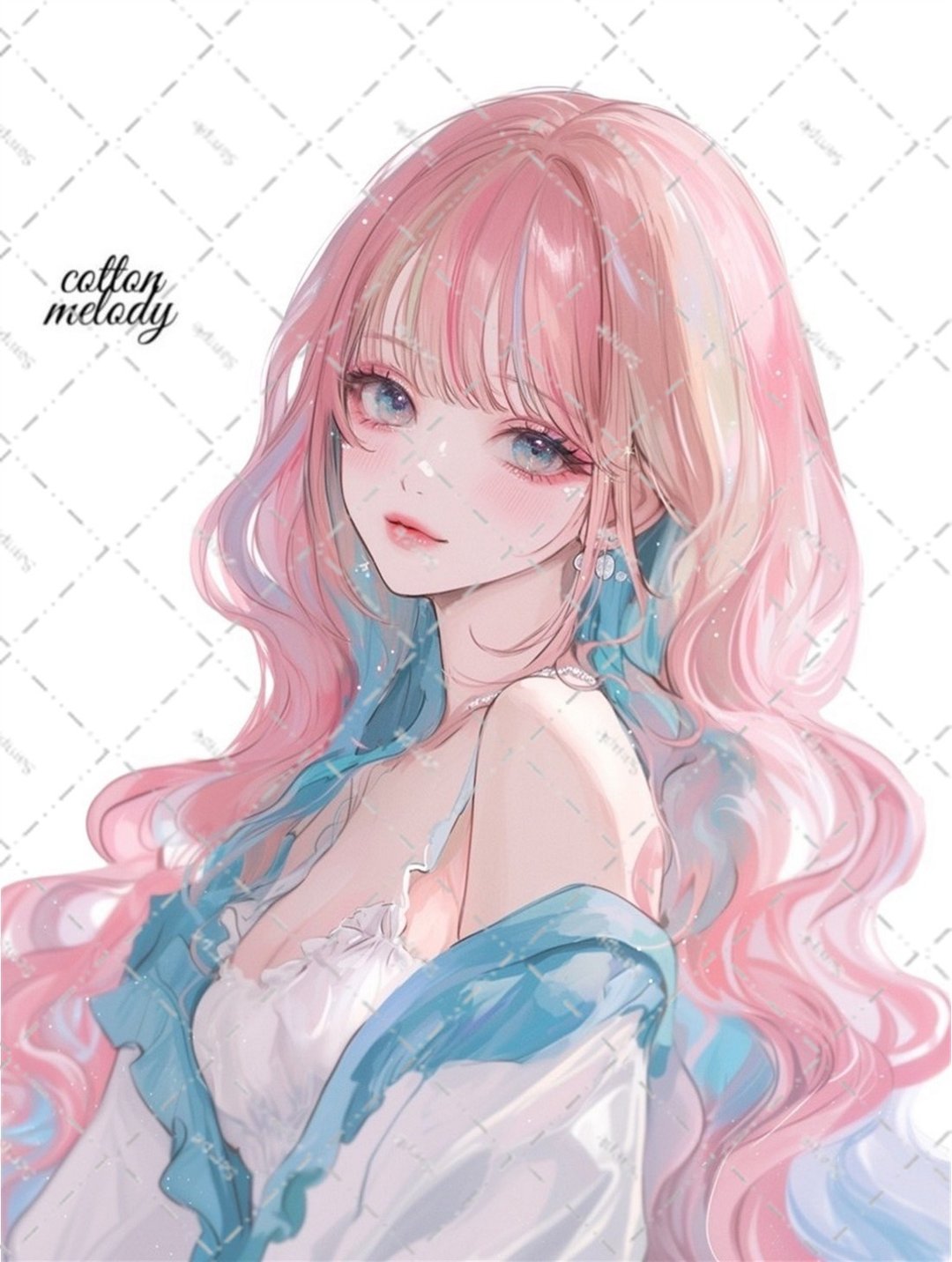 original sticker no.6248 人物贴纸 原创贴纸 人像贴纸 女孩贴纸 原创人物贴纸 - 贴纸 - 纸 