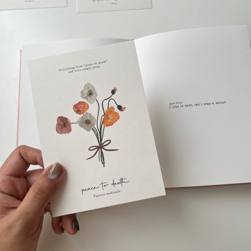 【Language  of  flowers花语系列-罂粟】| 明信片 - 卡片/明信片 - 纸 多色