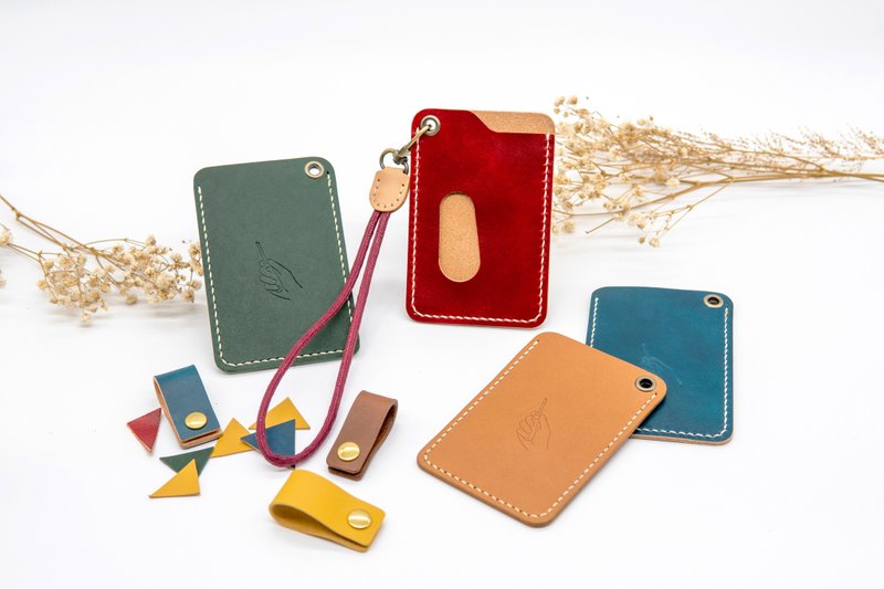 卡套/证件套-纯牛皮 - 证件套/卡套 - 真皮 蓝色