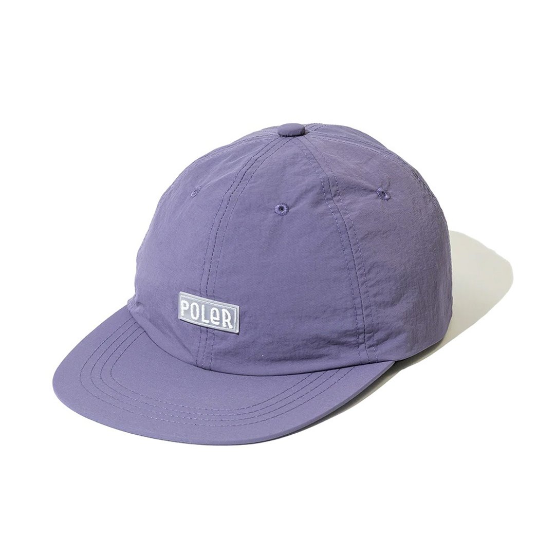 日本限定POLER FURRY FONT NYLON 6P CAP 六片尼龙帽 / 丁香紫 - 帽子 - 尼龙 紫色