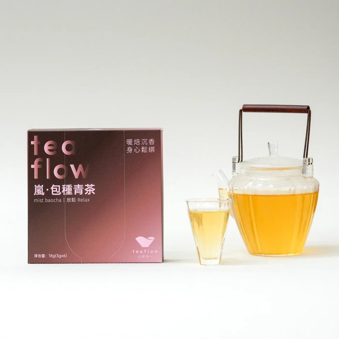 心茶合一 台湾原叶茶包【岚包种 6 入茶包礼盒】坪林 三角茶包 - 茶 - 新鲜食材 粉红色