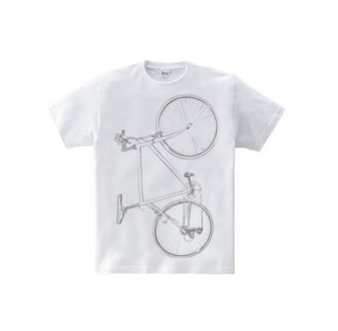 Colorless bike (5.6oz T-shirt) - 男装针织衫/毛衣 - 棉 白色