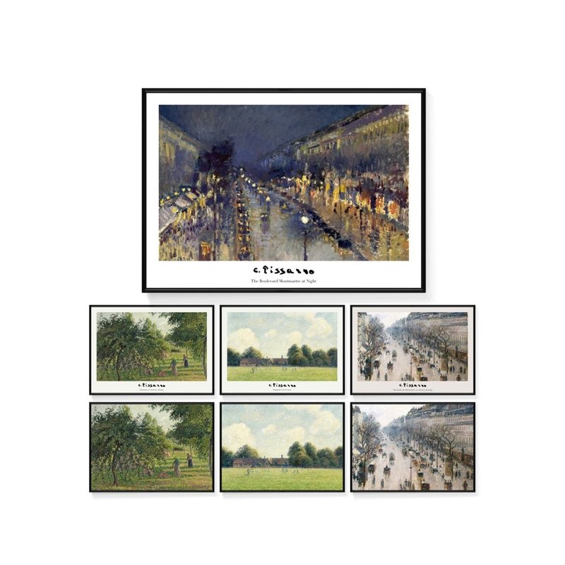 毕沙罗系列挂画/艺术插画/装饰画/卧室挂画/印象派/菠萝选画所 - 海报/装饰画/版画 - 其他材质 多色