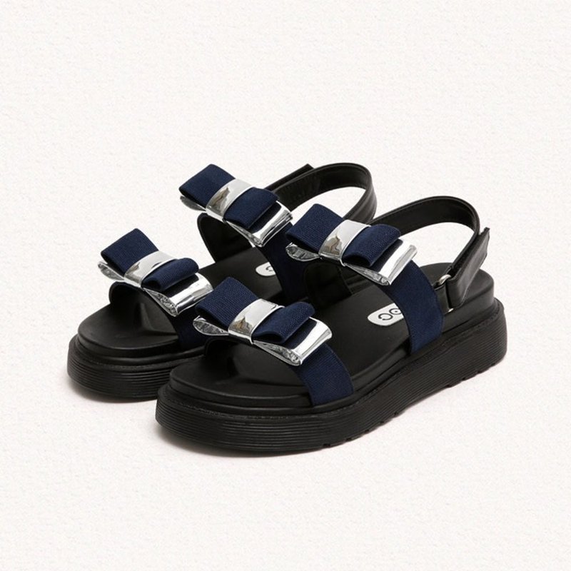 PRE-ORDER 韓國人手製 MACMOC Ribony 涼鞋 NAVY - 女款牛津鞋/乐福鞋 - 其他材质 