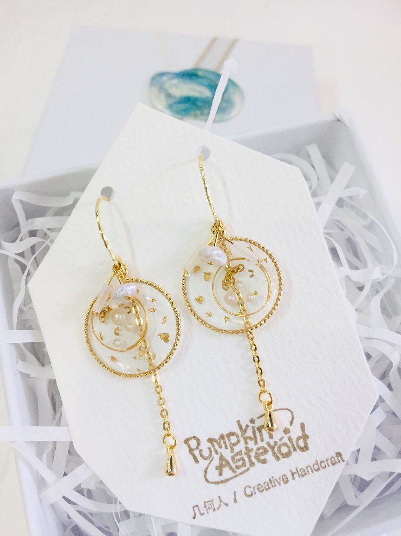 pumpkin小姐的约会-夏日圆舞曲I 耳饰\耳钩 - 耳环/耳夹 - 树脂 