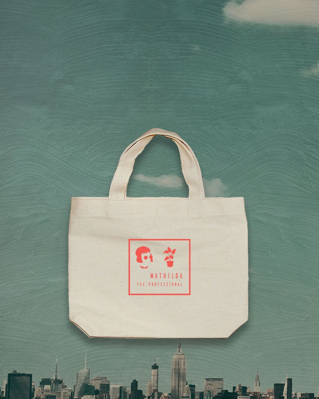 Mathilda 终极追杀令 电影 横式手提小包 休闲 定制 - 手提包/手提袋 - 棉 白色