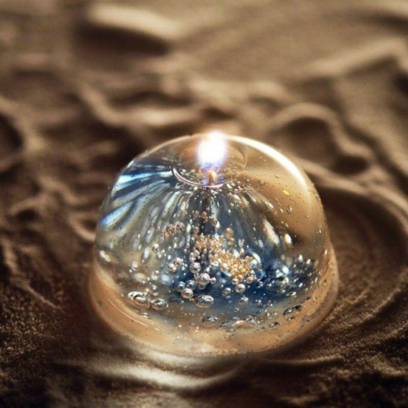 Diamond dust candles Candles only - 蜡烛/烛台 - 蜡 蓝色