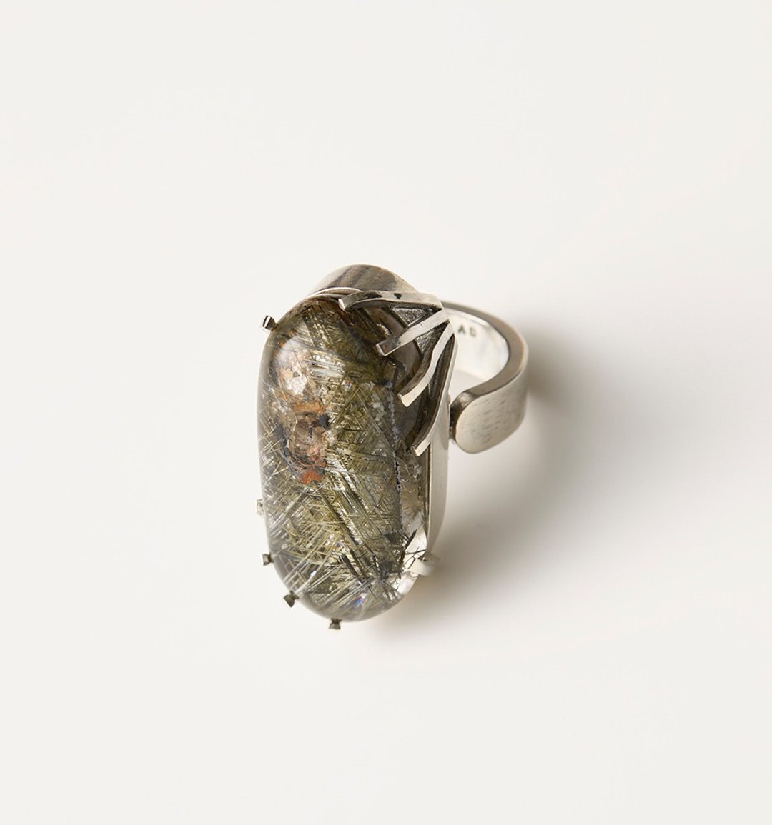 CR97 (Silver Rutile Quartz) - 戒指 - 其他金属 银色