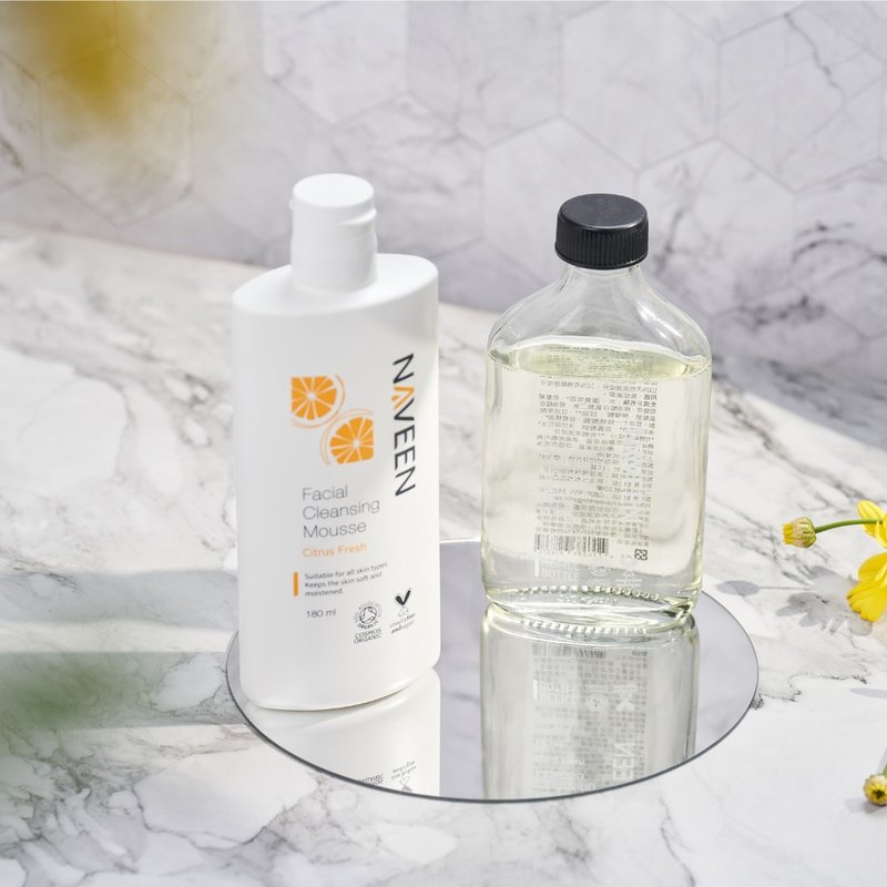 甜橙清新洁面慕丝+慕丝补充瓶 - 脸部清洁/卸妆用品 - 环保材料 