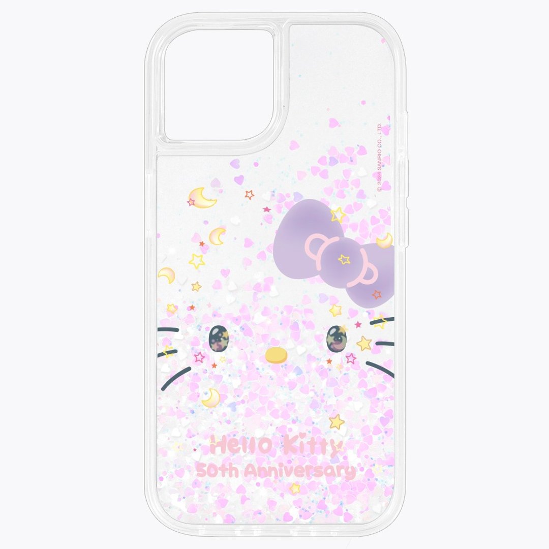 HelloKitty50周年－遇见未来流沙 防摔壳 iPhone 15 Pro max 限定 - 手机壳/手机套 - 环保材料 透明