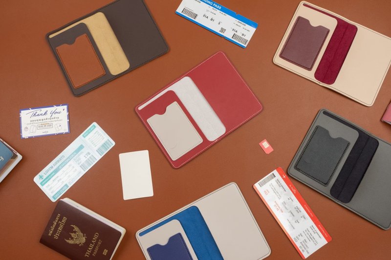 免费姓名镌刻 HILMYNA Twelve 护照夹 夜幕色 可放 SIM 卡 - 护照夹/护照套 - 人造皮革 多色