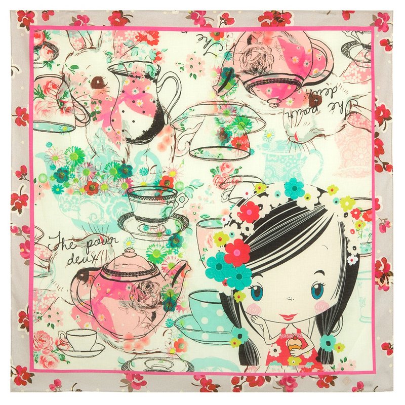 俄罗斯棉Pavlovo Posad披3 - 丝巾 - 其他金属 多色