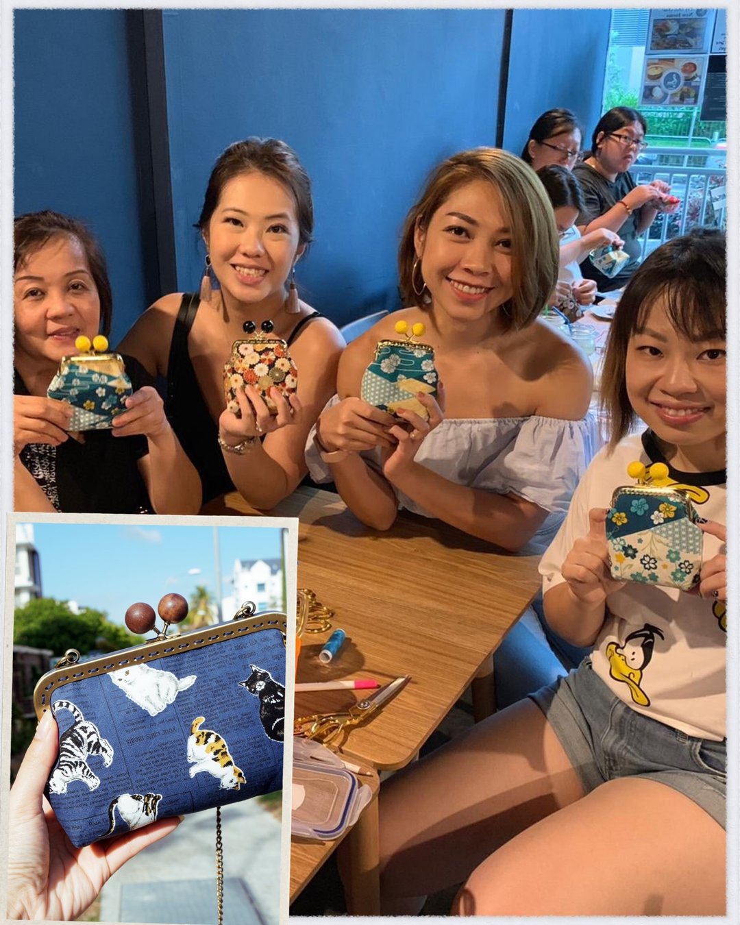 体验活动。手缝超人气球形口金包 - Chloe老师 - 编织/羊毛毡/布艺 - 棉 