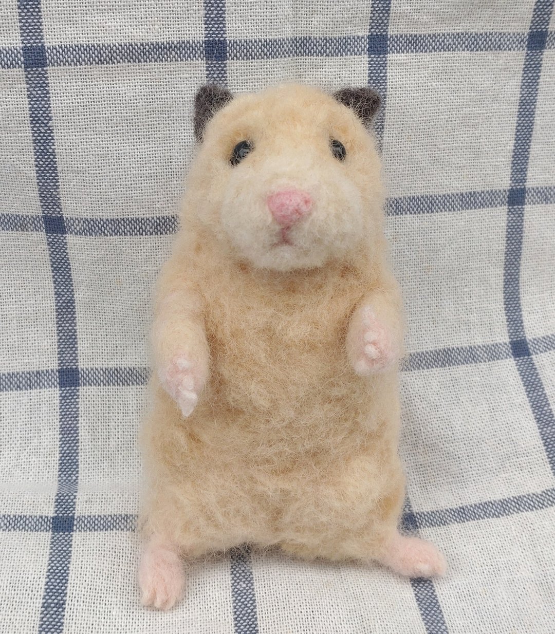 羊毛毡 宠物 仓鼠 黄金鼠 熊仔鼠 站立 植毛款 定制 - 其他 - 羊毛 金色