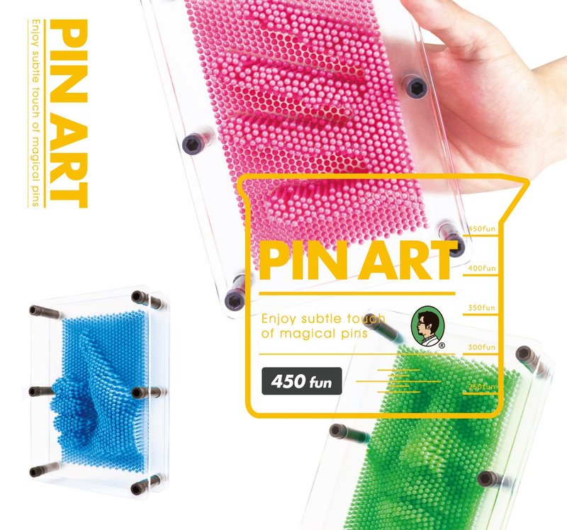 Pin Art 透明大搞创意复制针 (4色) - 玩偶/公仔 - 塑料 