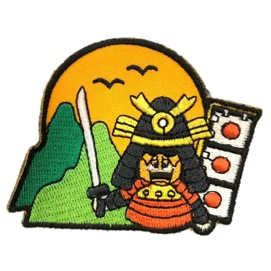 日本Q版 古战士 徽章 胸章 立体绣贴 装饰贴 徽章 刺绣布贴 布章 - 徽章/别针 - 绣线 多色