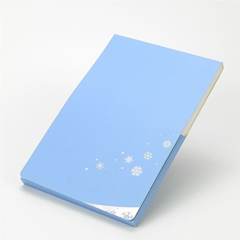 封套式录音卡片-雪花晶彩(冰雪蓝)-惊喜礼物 生日 情人节 圣诞节 - 卡片/明信片 - 纸 蓝色