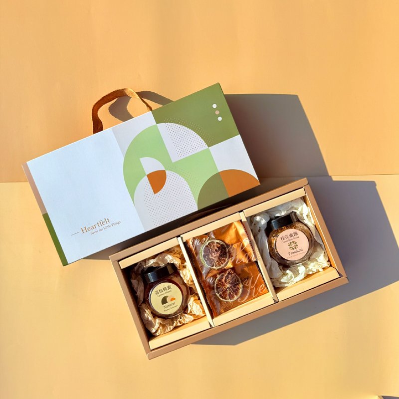 【台一养蜂园】心月双蜜礼盒  蜂采三重奏礼盒  礼盒首选 - 蜂蜜/黑糖 - 其他材质 