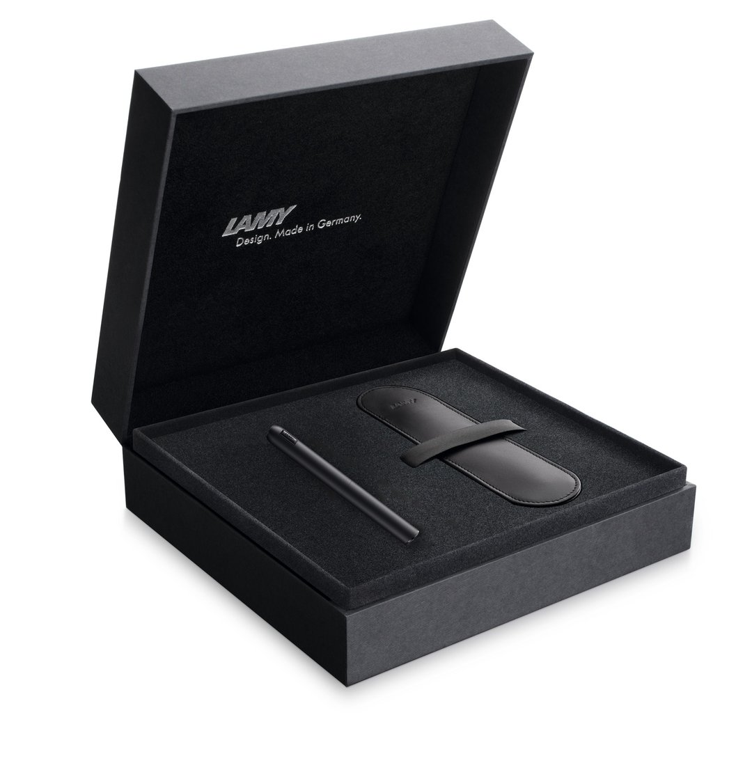 LAMY 钢笔笔套礼盒  / Dialog CC 焦点系列 -  Allblack 极黑 - 钢笔 - 铝合金 黑色