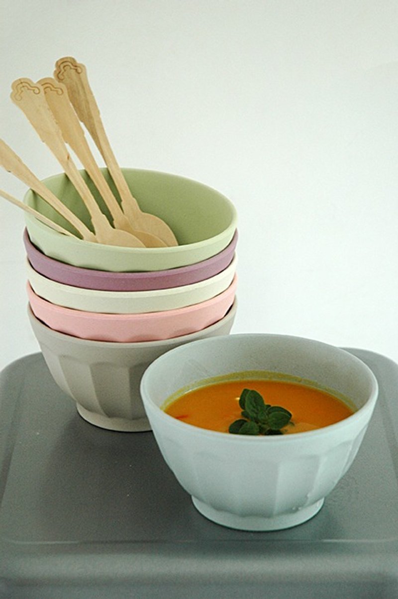 Zuperzozial - SWEET FORTUNE BOWLS-XL /碗 /6件套装 /晨彩色 - 碗 - 竹 透明