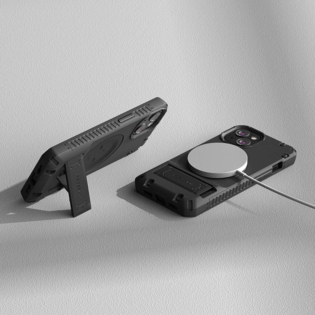 VRS Design | iPhone 13 MagSafe QT Pro支架手机壳 - 正黑 - 手机壳/手机套 - 其他材质 黑色