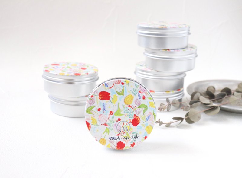Accessory case Asahi original design. tulip and spring flower. pill case - 其他 - 铝合金 多色